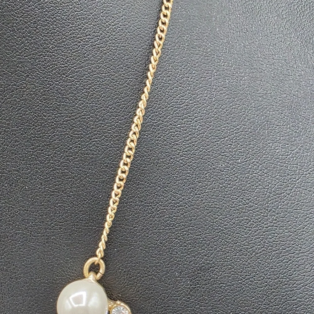 J. Crew Pearl &‎ Crystal Statement Necklace Gold Tone Fashion Jewelry Coquette